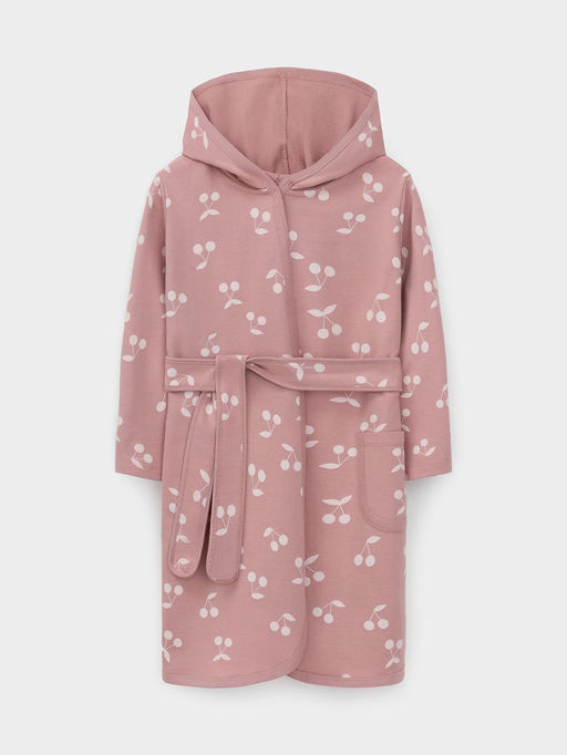 К 5763/серая пудра,крупная вишня халат дет