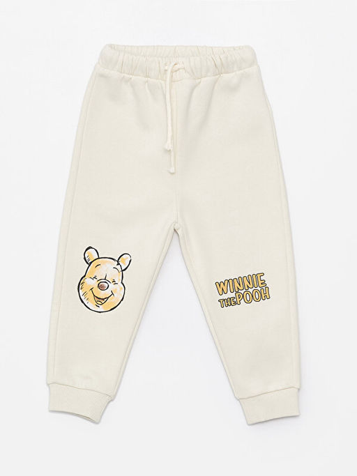 Bisiklet Yaka Uzun Kollu Winnie the Pooh Bask?l? Erkek Bebek Sweatshirt ve Pantolon 2li Tak?m - Waikiki фото 3