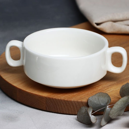 Тарелка глубокая керамическая «Цветы», 220 мл, 10.5×5 см