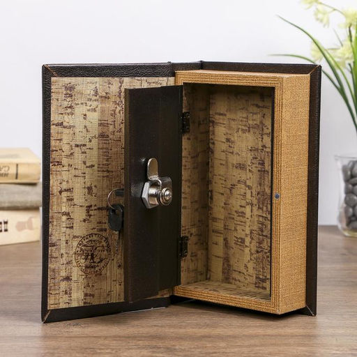 Шкатулка книга - сейф «Нефертити», с ключами, дерево, 21×13×5 см