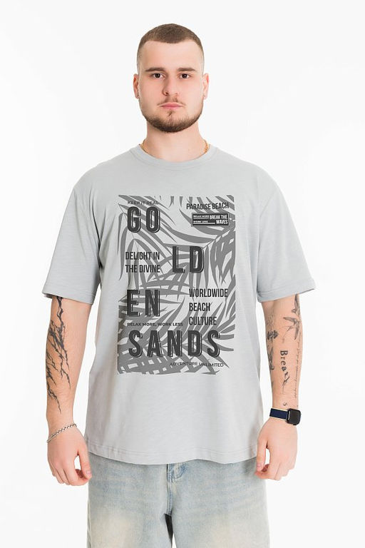 Футболка М125061Па серый