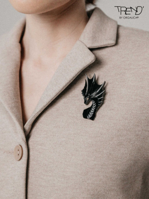 Брошь Величественный дракон, Majestic Dragon - Orgalica фото 3