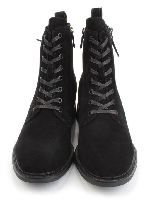 04-M3-1493 BLACK Ботинки зимние женские (натуральная замша, натуральный мех) - Фабричный китай фото 7