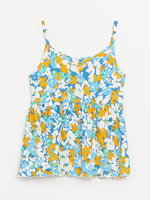 U Yaka ?i?ekli Ask?l? K?z ?ocuk Atlet