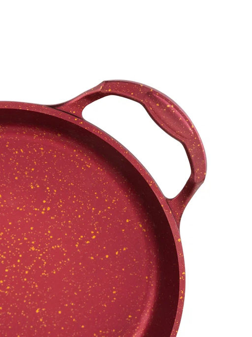 Омлетница без крышки 24х4,2 см (1,5 л) с АПП,цвет:красный/золотой,арт.2050-RD/GD-24. - D.L.K. фото 2