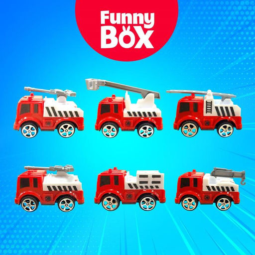 Игровой набор Funny Box Пожарная техника: карточка, фигурка, лист наклеек - Woow toys фото 2