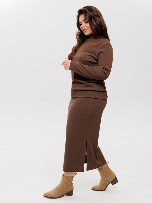 Костюм женский К-242 (лапша Софт г/к) Темно-серый - Elenatex фото 35