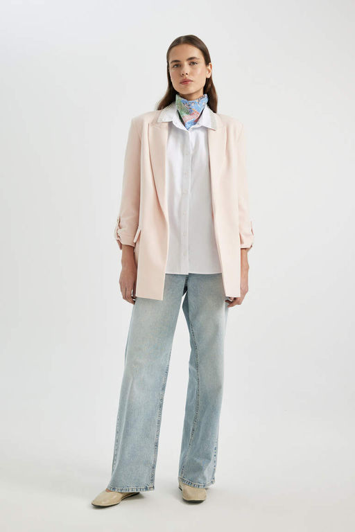 Широкие джинсовые брюки Afra x DeFacto в стиле 90-х с высокой талией и длинными штанинами  фото 4