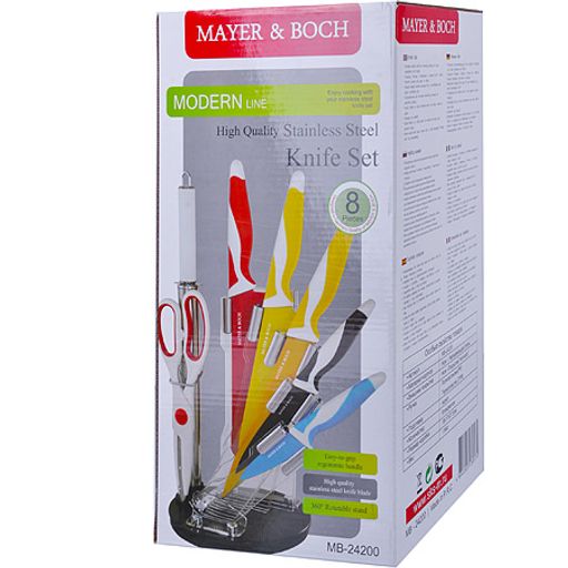 24200 Набор ножей 8 предметов полувеер МВ (х6) - Mayer&boch фото 4