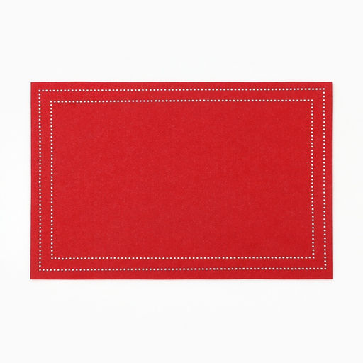 Набор декоративных новогодних салфеток «Доляна. Стиль», 2 шт., красные, 30×40±5 см