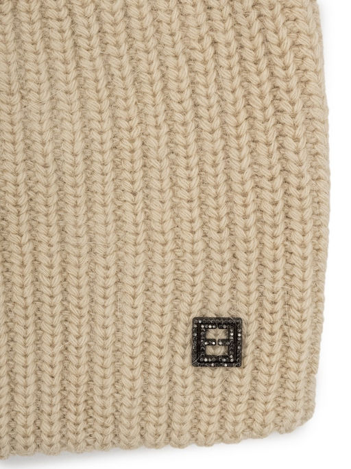 Шапка жен. анг+шерсть+нейл ZZ-BR55508 beige