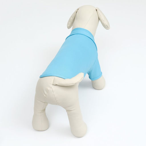 Футболка-поло для животных, XS (ДС 20, ОГ 30, ОШ 21 см), голубая - Simaland фото 3