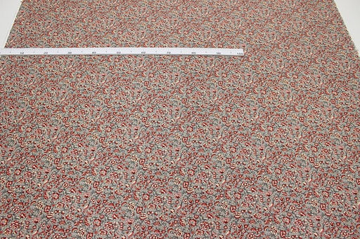 Импорт. хлопок Диантус цв.кофейно-серый, ш.1.5м, хлопок-100%, 100гр/м.кв - Купава фото 3