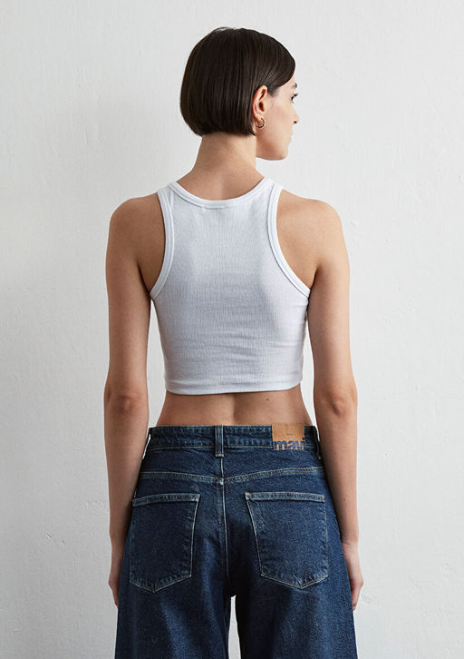 2li Kad?n Basic Fitilli Atlet - Mavi фото 8