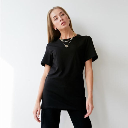 Футболка женская MIST basic, размер 40-42, чёрная