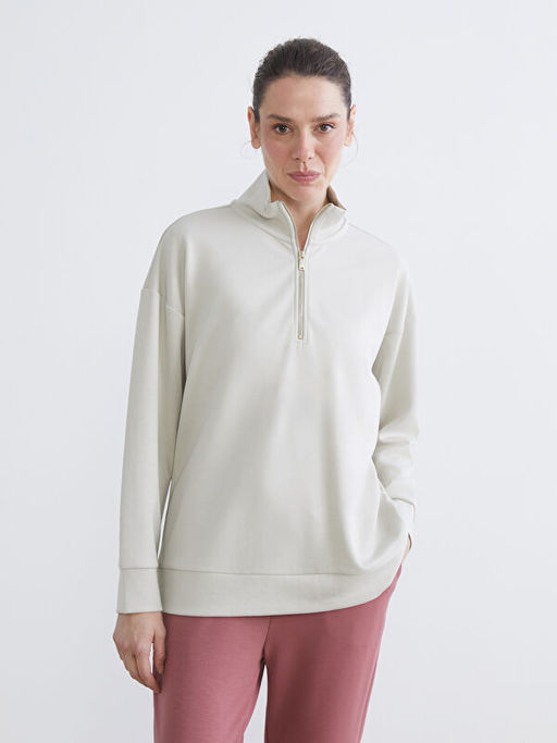 Dik Yaka Kad?n Sweatshirt