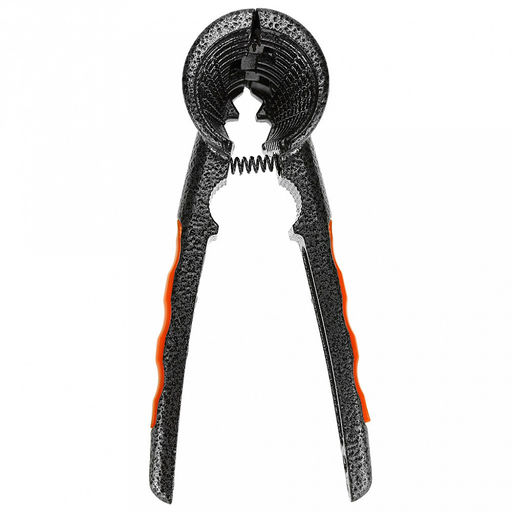 Орехоколка алюминиевая с эмаль покрытием 18,5х5,5х6см, силиконовые накладки на ручках, на картоне (Китай)