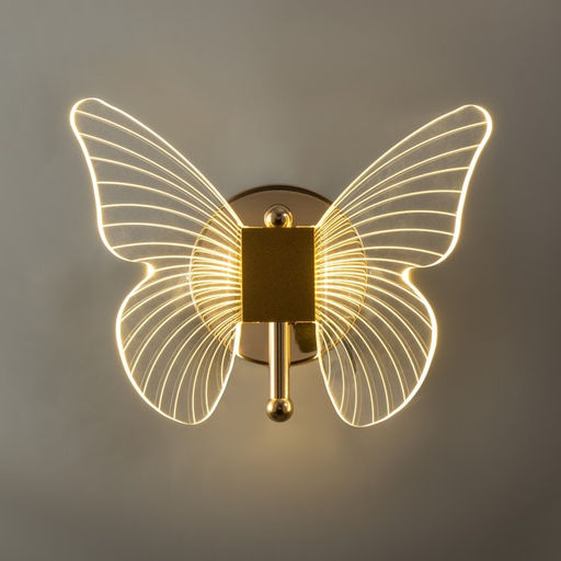 Бра «Бабочка» LED 12 Вт 3000К золото 23×17.5×11 см