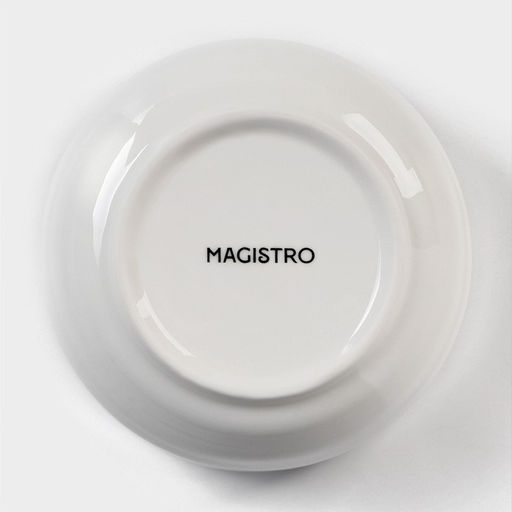 Салатник фарфоровый Magistro Элегия, 300 мл, цвет белый  фото 4