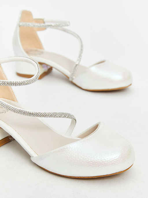 Ta?l? K?z ?ocuk Topuklu Ayakkab?