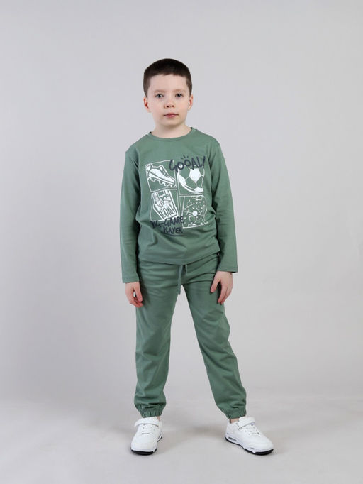 CRB wear / CSKB 64011-35-431 Джемпер для мальчика,хаки/Ex.Cherubino  фото 3