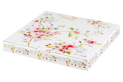 Набор тарелок 2 пр. 26*26*2 см Яблоневый цвет на белом NEW BONE CHINA - Elan gallery фото 4