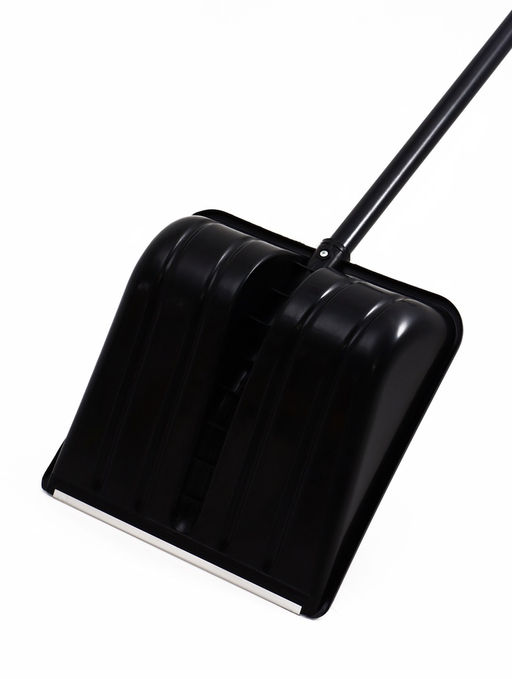 Лопата 400 х 400 мм, пластик, стальной черенок, оцинкованная планка, V-ручка GRADER