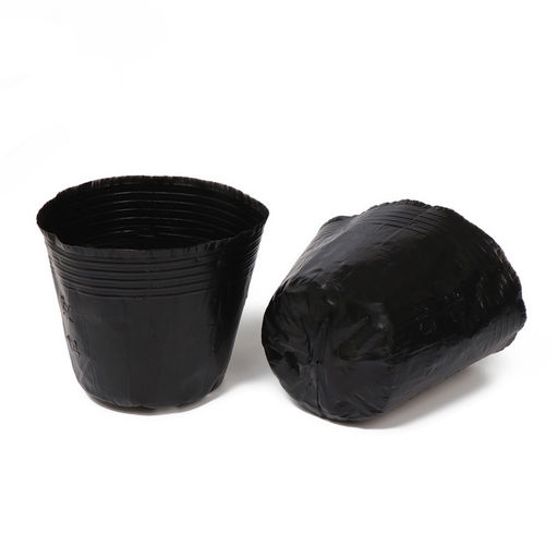 Пакет для рассады, 800 мл, d=13 см, h=11 см, полиэтилен, толщина 50 мкм, чёрный, Greengo