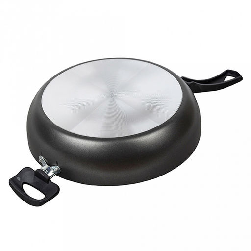 "Атлас" Сотейник с антипригарным покрытием д26см, h7см, s1,5мм, 2 бакелитовые ручки (Россия)