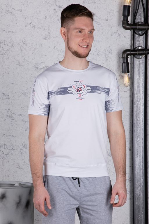 Брюки спортивные 
 3.MM110A-серый-светлый