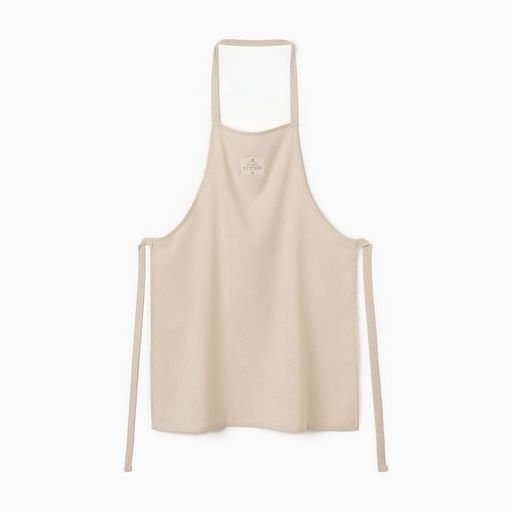 Фартук «Этель» ECO, молочный, 60×70 см, 70% хлопок, 30% лён, 190 г/м²