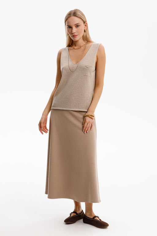 ЕВТ 7028/песчаный берег юбка жен