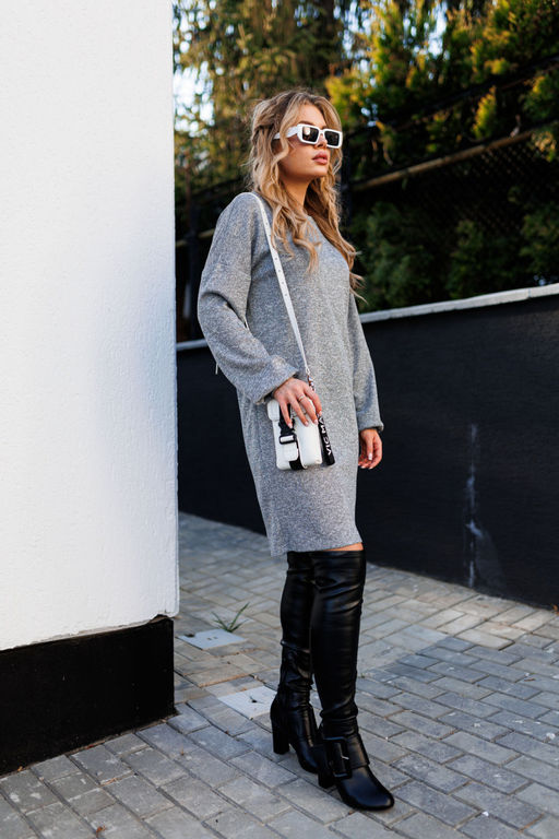 Платье AMORI 9790 серый  фото 3