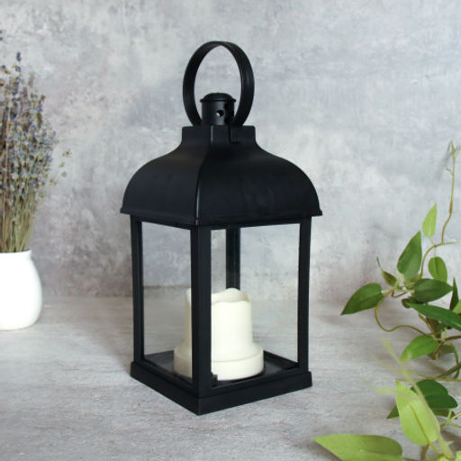 Светильник фонарь настольный 10х10х21 см / YR0151B /уп 48/черный - Галеонтрейд фото 2