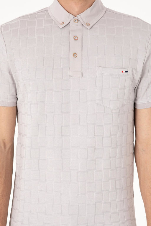 Erkek Slim Fit Polo Yaka A__k Gri Ti__rt Sepette S_rpriz _ndirim - U.s. polo assn фото 6