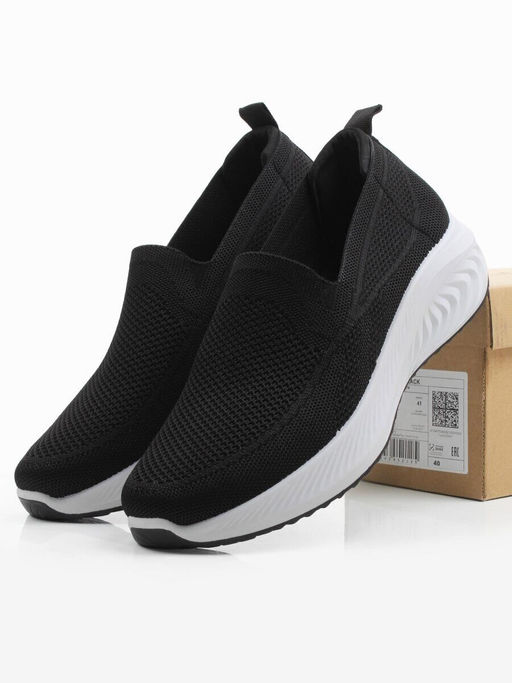 05-TEX-D04-02 BLACK Полуботинки спортивные летние мужские (текстиль)