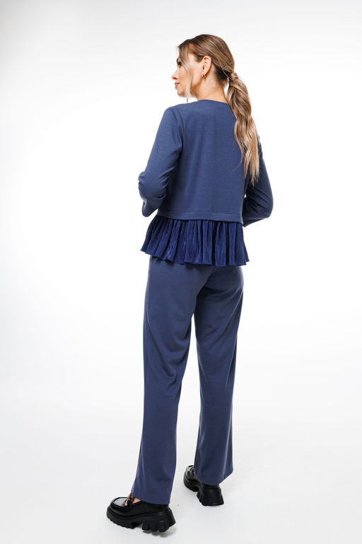 Блуза NIKVA н399-3 синий  фото 2