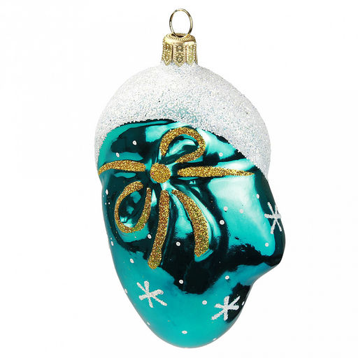 Елочная игрушка фигурка стеклянная Рукавичка. Кот 10см, ручная художественная роспись, подарочная упаковка, цвета микс (Россия) - Домашняя мода фото 4