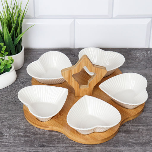 Менажница 5 предметов / MS5 /уп 24/ на подставке - Галеонтрейд фото 2