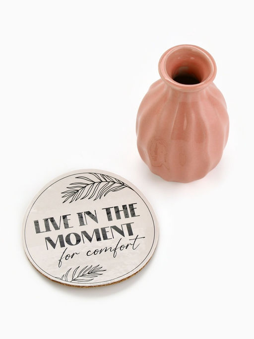 Ваза для цветов декоративная Live in the moment, с подставкой, 8×7×6 см
