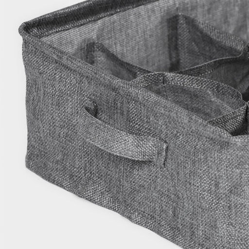 Органайзер для хранения белья Доляна My Basket, 9 ячеек, 282812 см, серый  фото 4