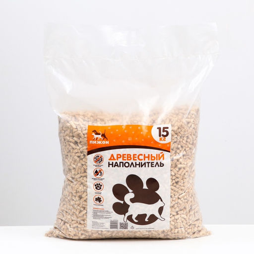 Наполнитель древесный Пижон 15 кг  фото 6