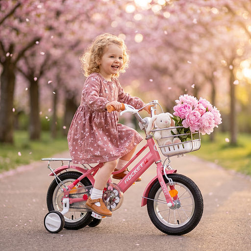 Велосипед 12" Rocket Emma, цвет розовый