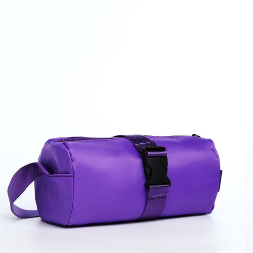 Сумка молодёжная на молнии, цвет сиреневый - Simaland фото 3