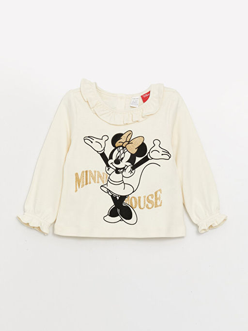 Minnie Mouse Bask?l? K?z Bebek 3l? Tak?m - Waikiki фото 3