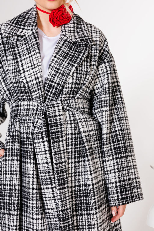 Пальто KOKOdea 7.10 черно-белый  фото 2