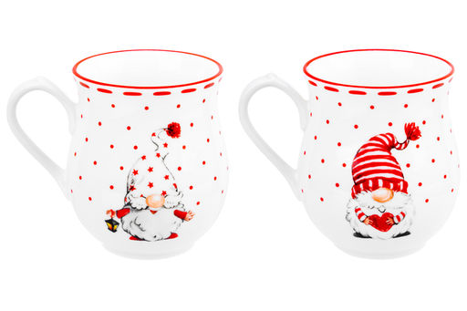 Набор 2 кружек 350 мл 11,5*9*9,5 см Весёлые гномики бочонок - Elan gallery фото 4