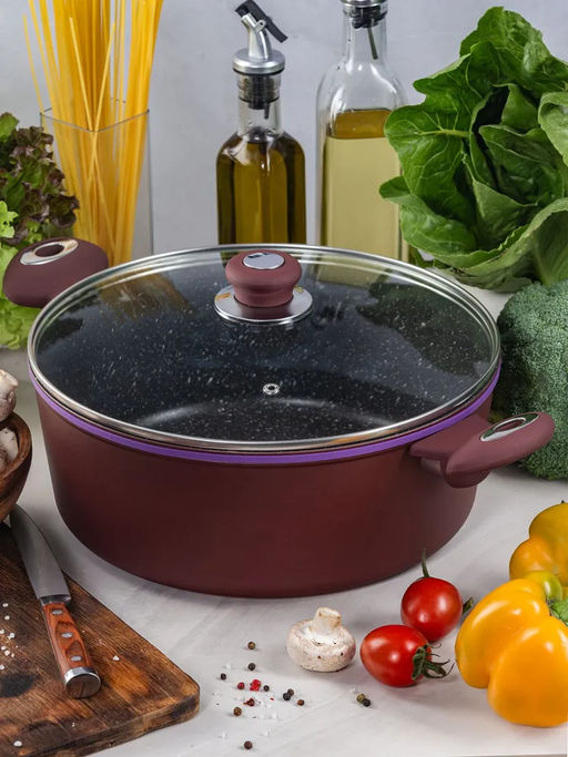 Кастрюля BK-3867 2л. с мраморным покр.RED & BLUE - Bekker фото 9