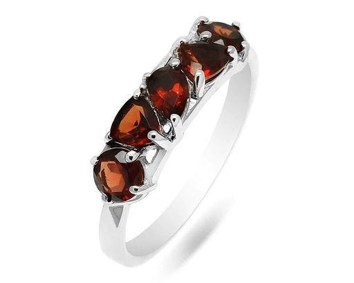 Кольцо из серебра гранат, Амели