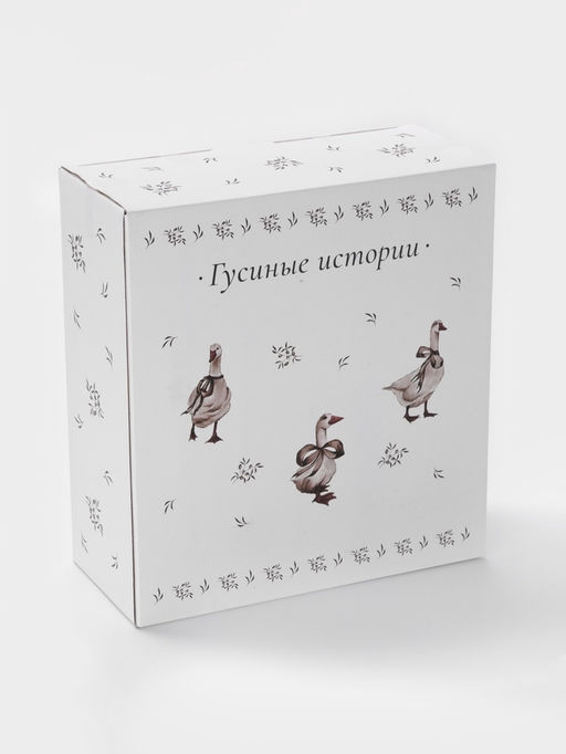 Блинница Доляна «Гуси», d=23 см, h=11 см, доломит, белая